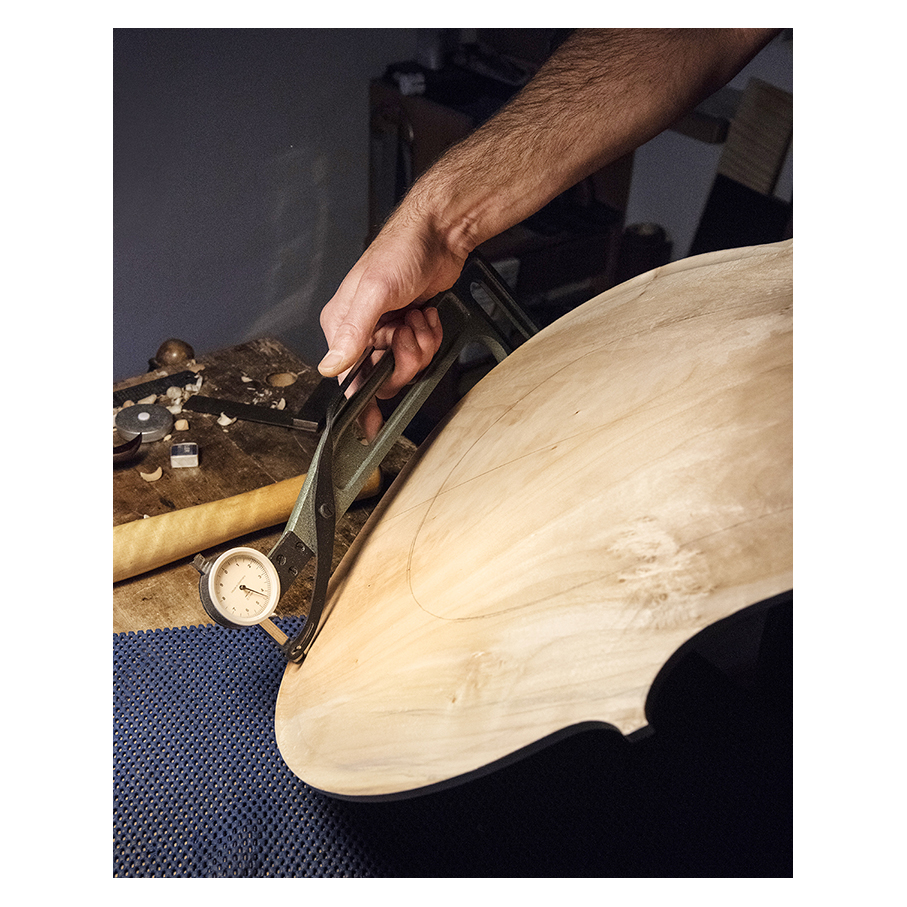 Making Moya's Cello - Working on the flutting