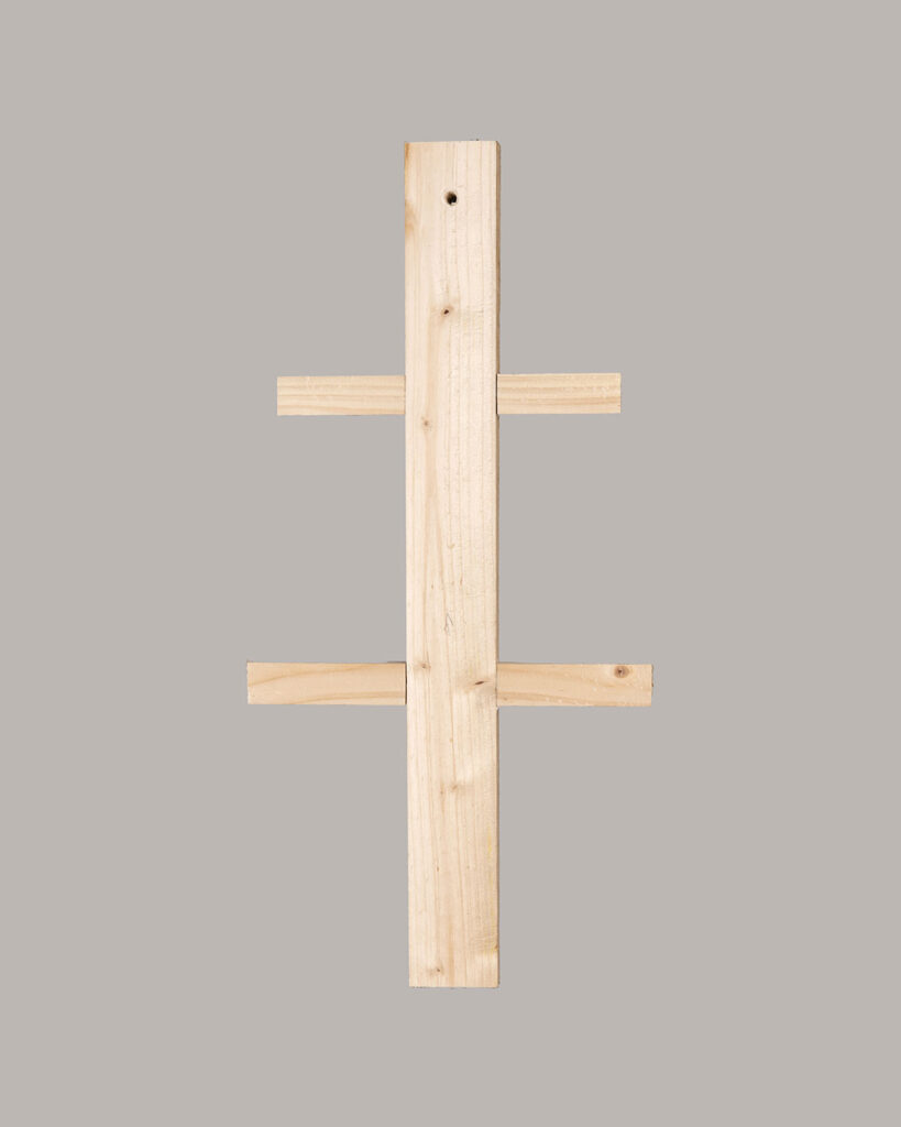 Croix de Lorraine pour montage d'éclisses en l'air